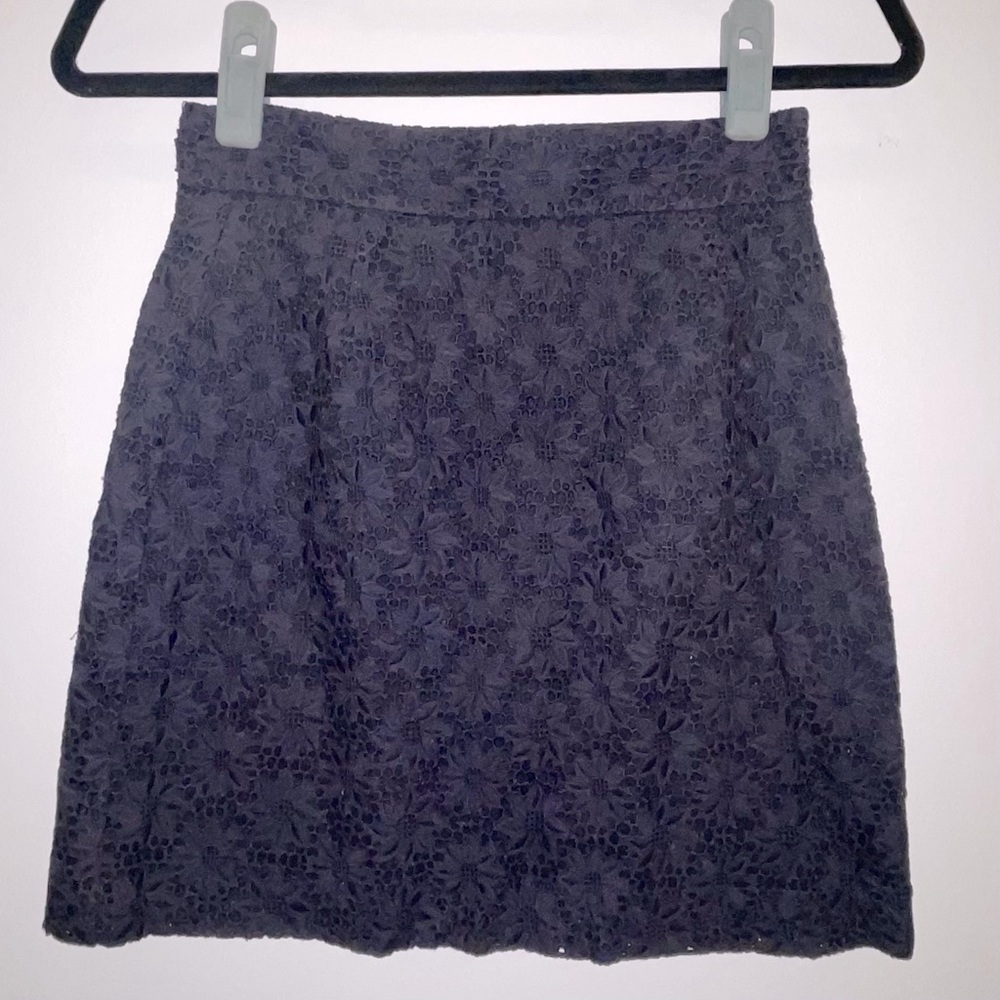 Blue lace French Connection miniskirt